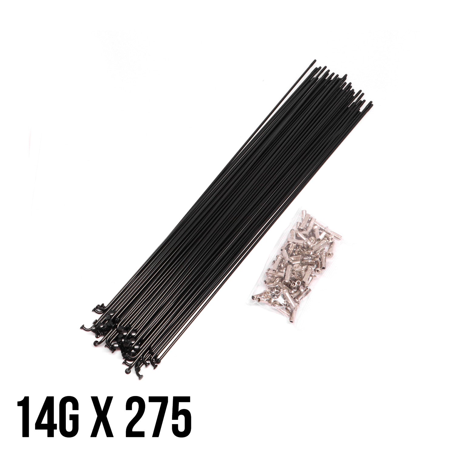 Ragusa Stainless Spoke with Nipples Black