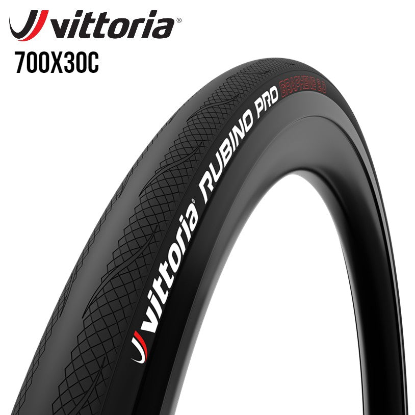 Vittoria Rubino Pro All-Rounder Road Bike Tire Graphene (Folding) - Full Black