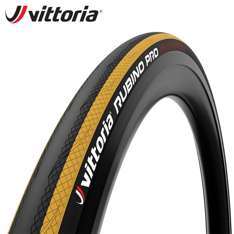 Vittoria Rubino Pro All-Rounder Road Bike Tire Graphene (Folding) - Yellow