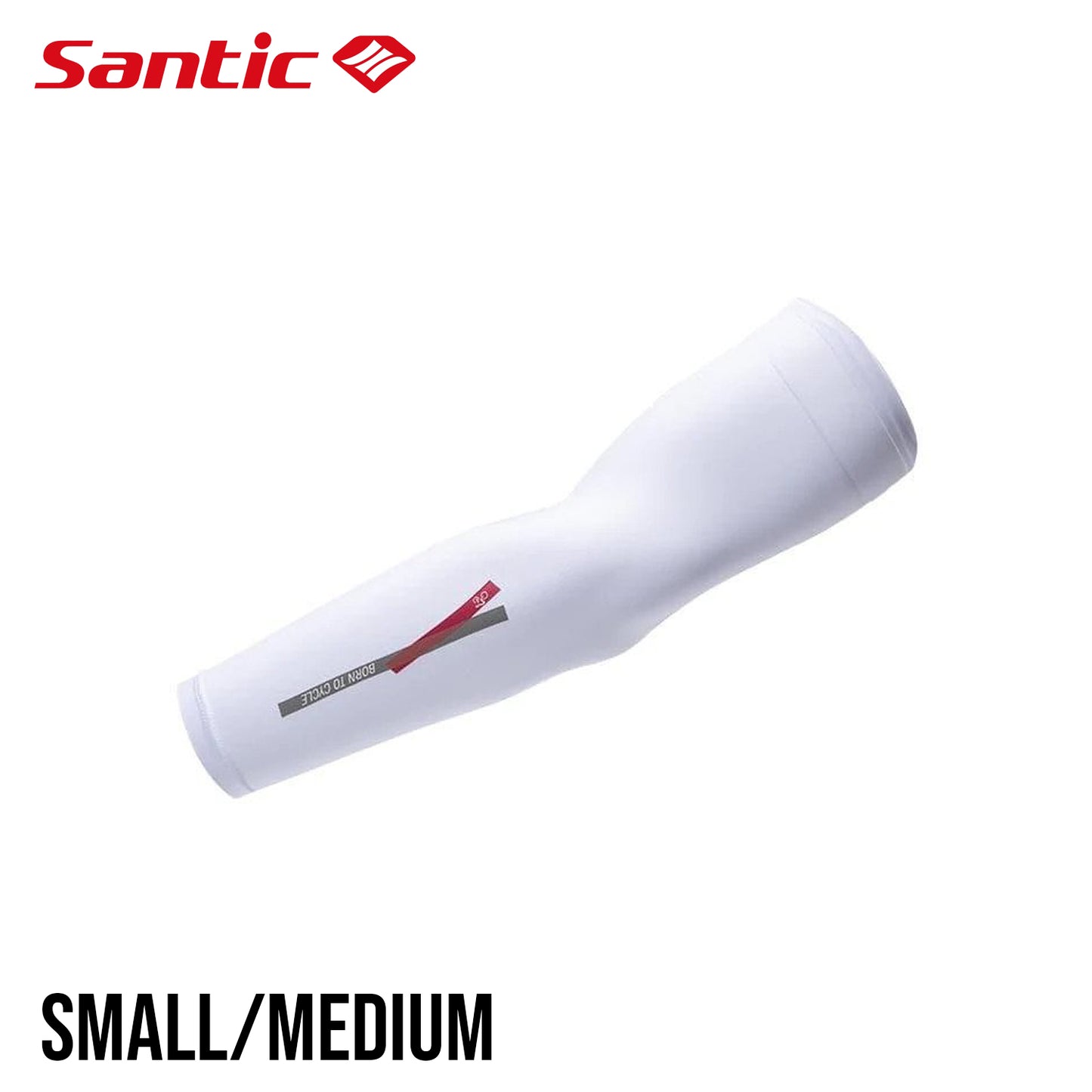 Santic Canty UPF 50+ Light Arm Sleeves - White