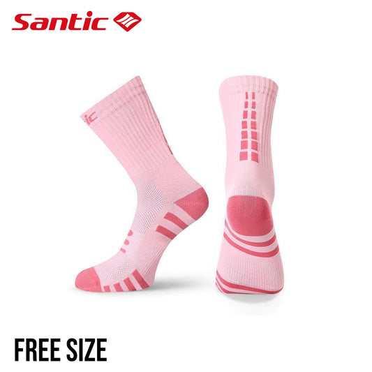 Santic Jiugong Cycling Socks - Pink