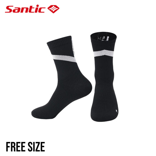 Santic LiangYi Reflective Cycling Socks - Black