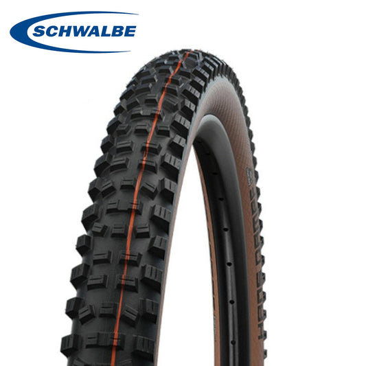 Schwalbe Hans Dampf 27.5 Mountain Bike Tires ADDIX Tubeless Evolution - Black (Bronze Wall)