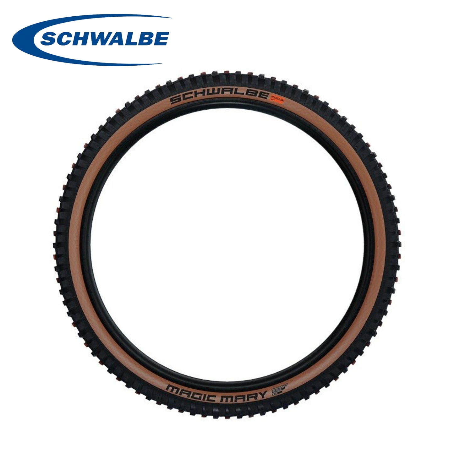 Schwalbe Magic Mary 27.5 Mountain Bike Tires ADDIX Tubeless Evolution - Black (Bronze Wall)