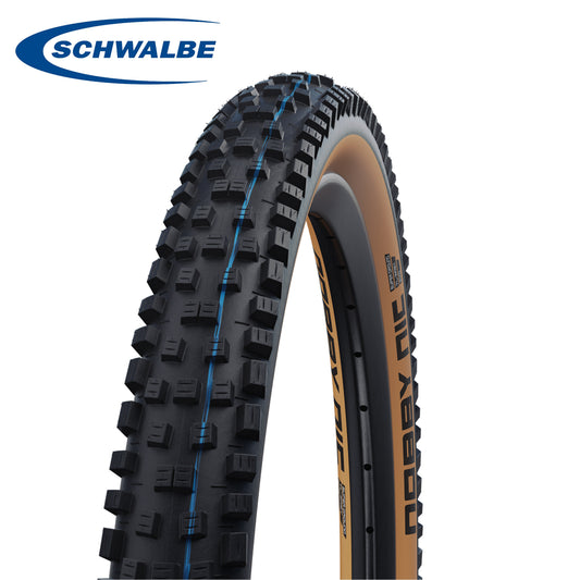 Schwalbe Nobby Nic 27.5 Mountain Bike Tires ADDIX Tubeless Evolution - Black (Bronze Wall)