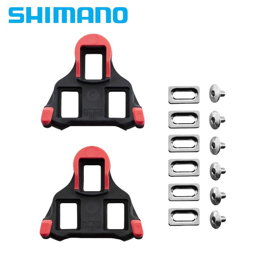 Shimano SH10 Cleat Attachment with Nut - Red (0 degree)