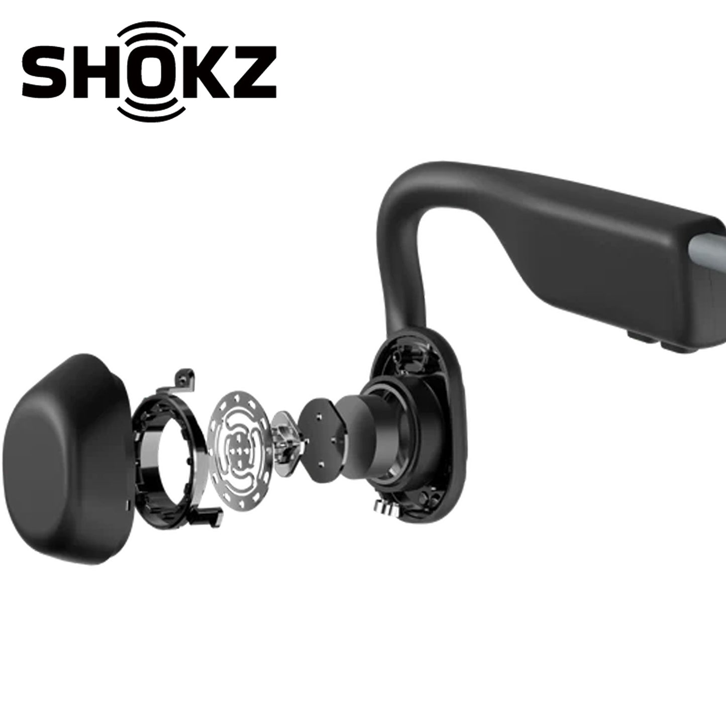 SHOKZ OpenMove Bone Conduction Open-Ear Lifestyle/Sport Headphones - Grey