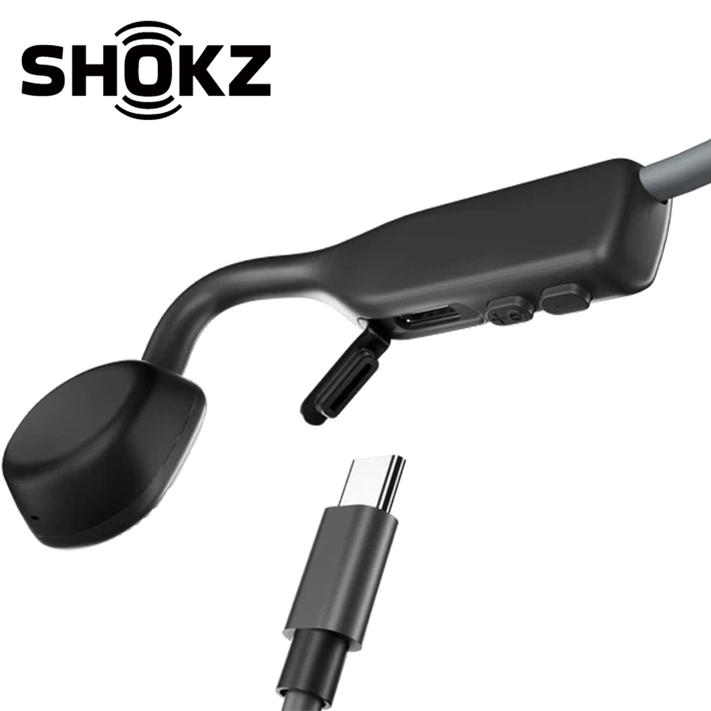 SHOKZ OpenMove Bone Conduction Open-Ear Lifestyle/Sport Headphones - Grey