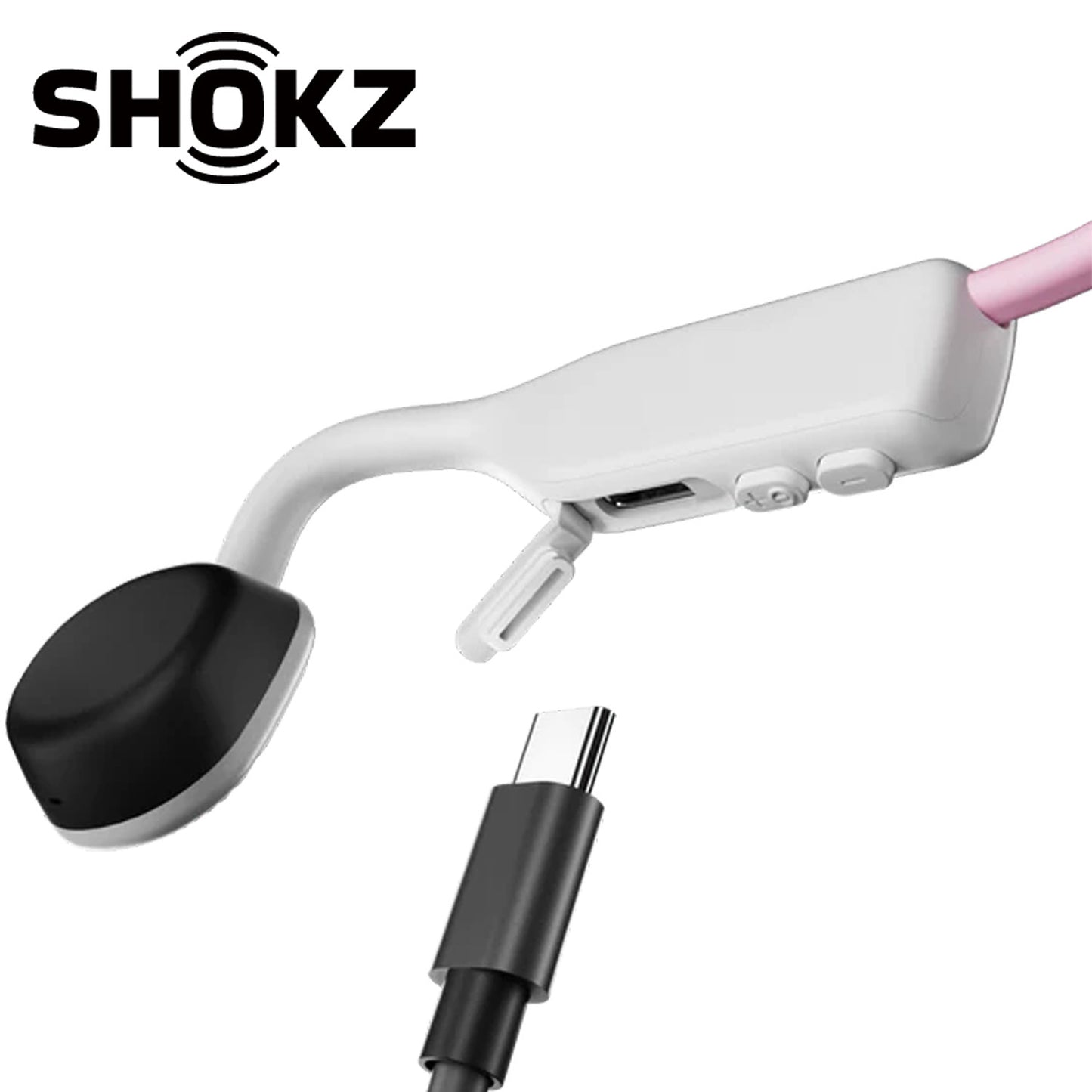 SHOKZ OpenMove Bone Conduction Open-Ear Lifestyle/Sport Headphones - Pink