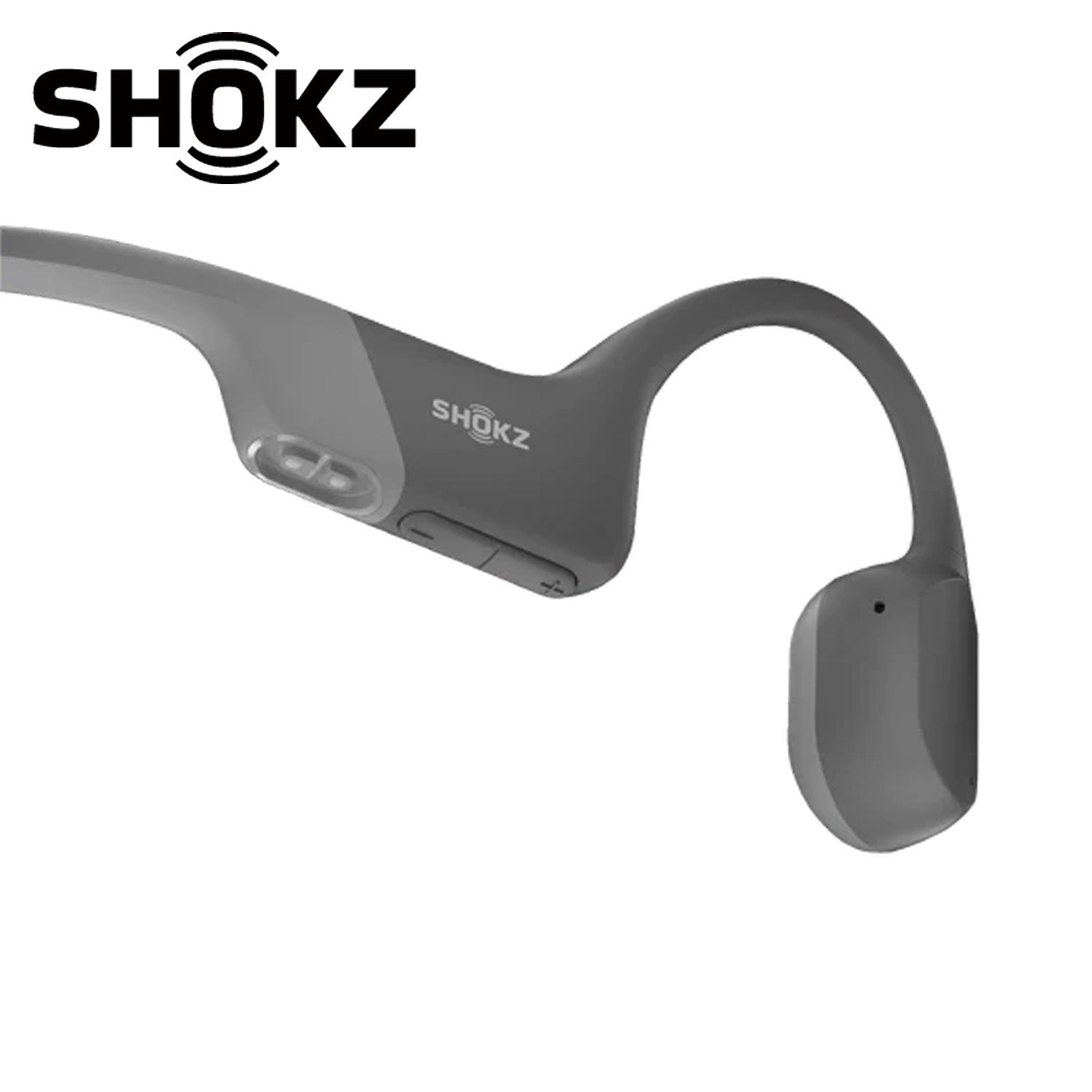 SHOKZ OpenRun Bone Conduction Open-Ear Endurance Headphones - Grey