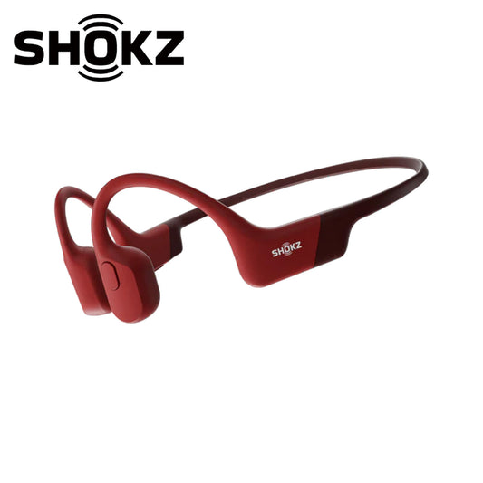 SHOKZ OpenRun Bone Conduction Open-Ear Endurance Headphones - Red