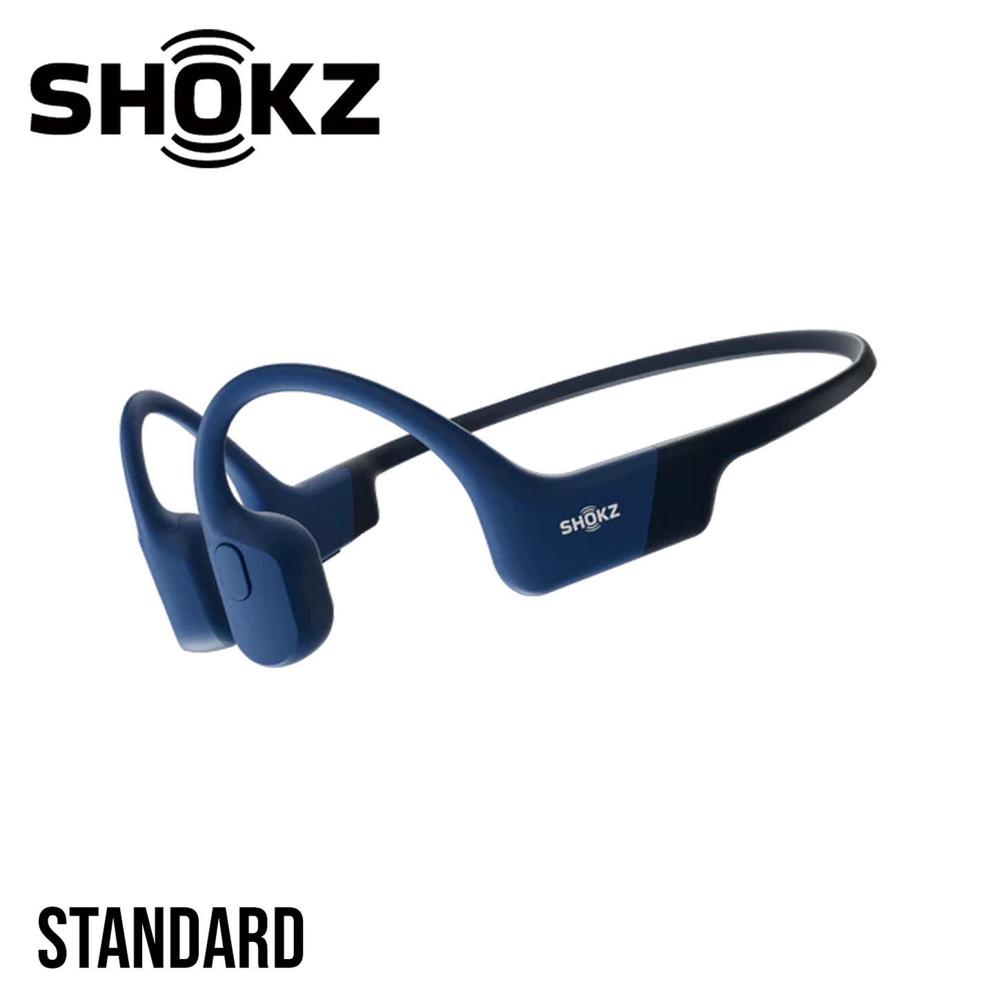 SHOKZ OpenRun Bone Conduction Open-Ear Endurance Headphones - Blue