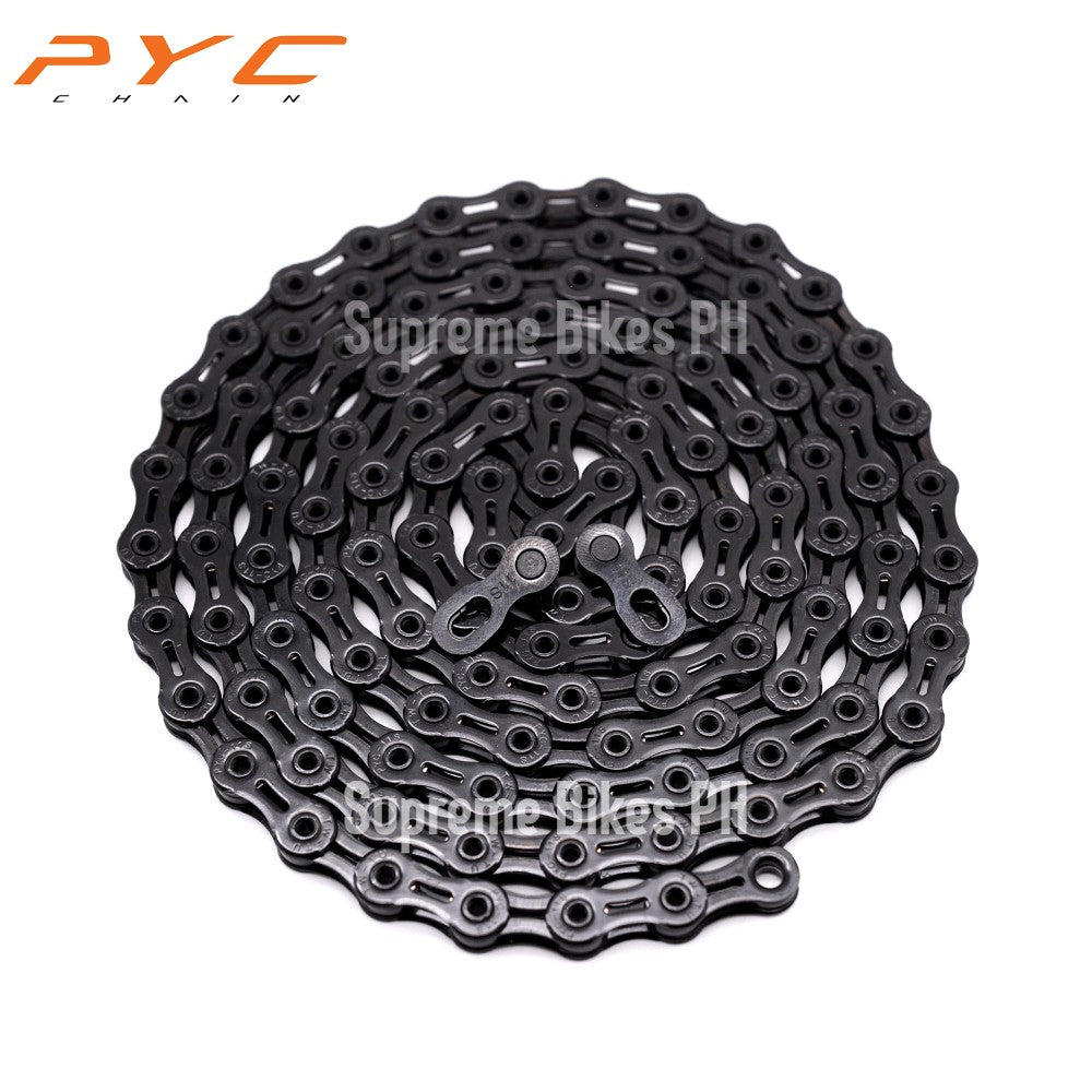 PYC SP1101 11-Speed Ultralight Hollow Chain 128 links - Black