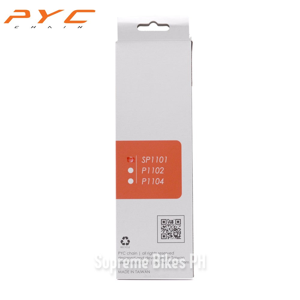 PYC SP1101 11-Speed Ultralight Hollow Chain 128 links - Gold