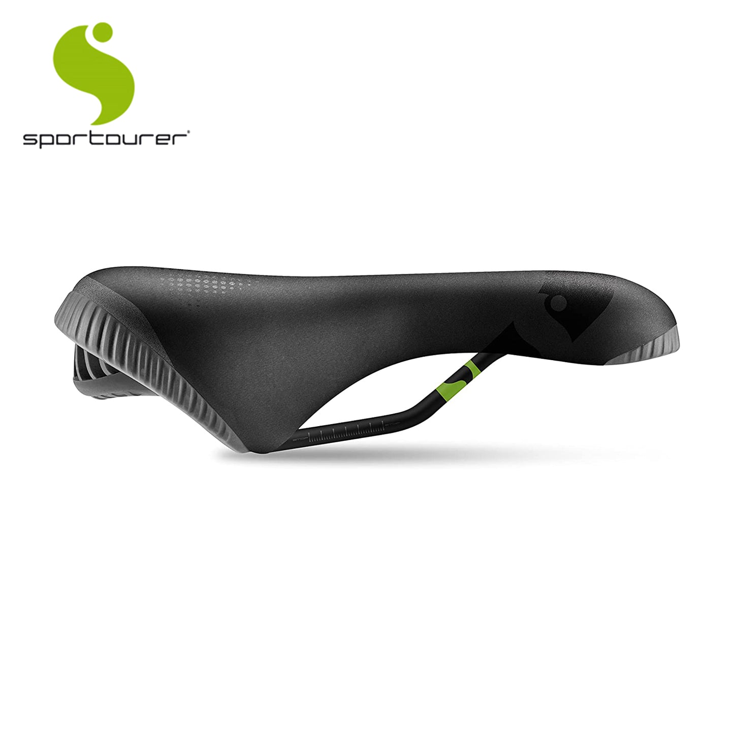 Sportourer Garda Men's Gel Flow Hi-Viz 165mm Saddle, L-Fill