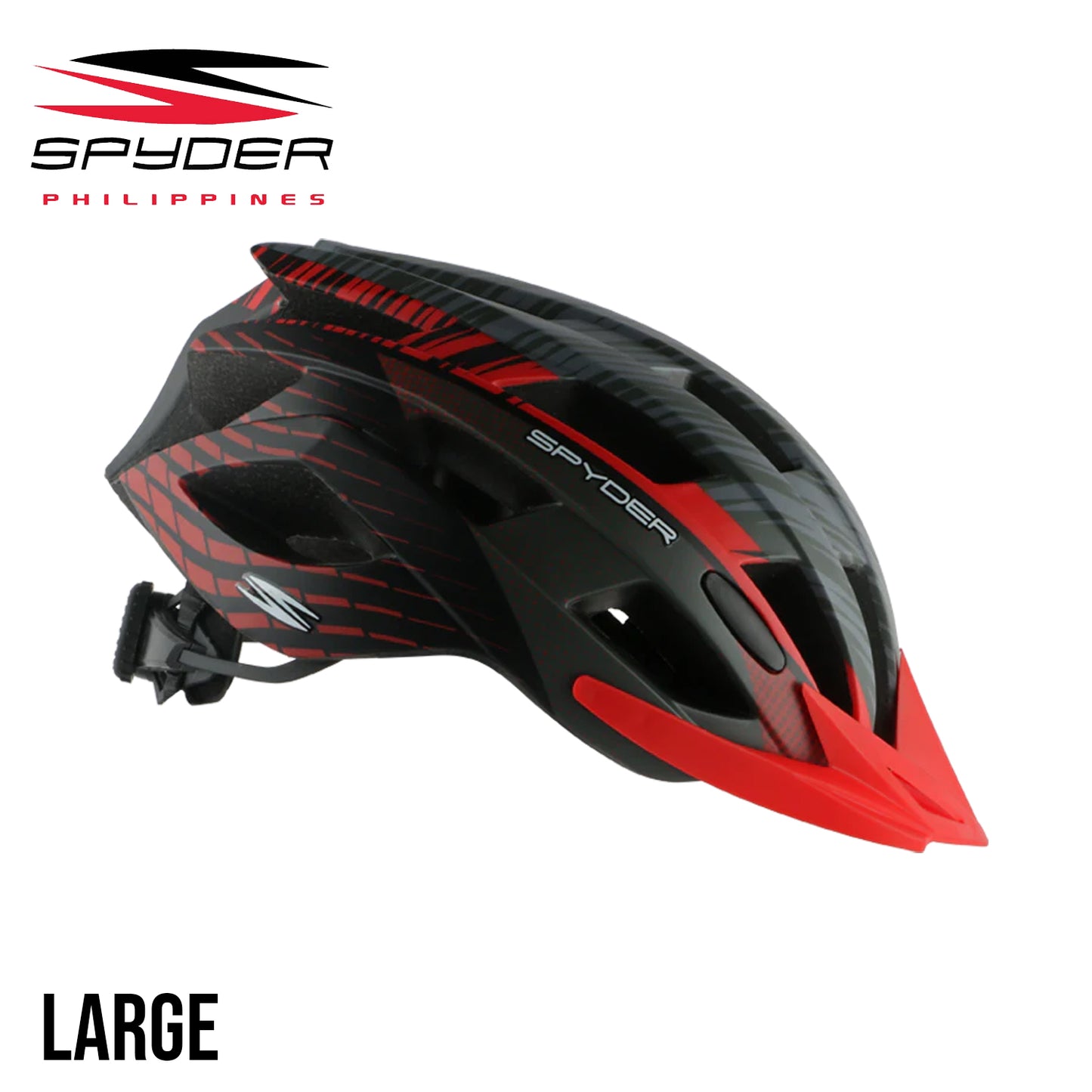Spyder Flow MTB Bike Helmet - Matt Black/Red