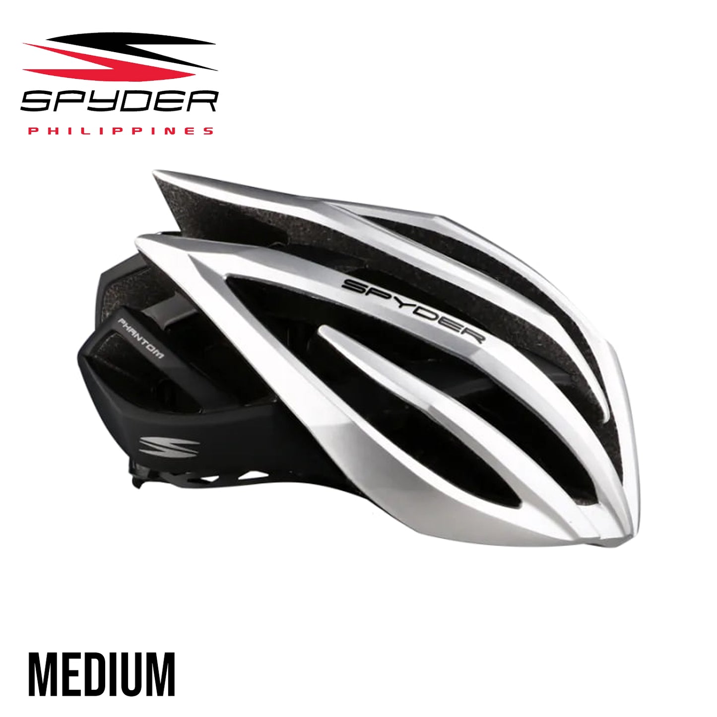 Spyder PHANTOM Bike Helmet for Road - Silver/Black