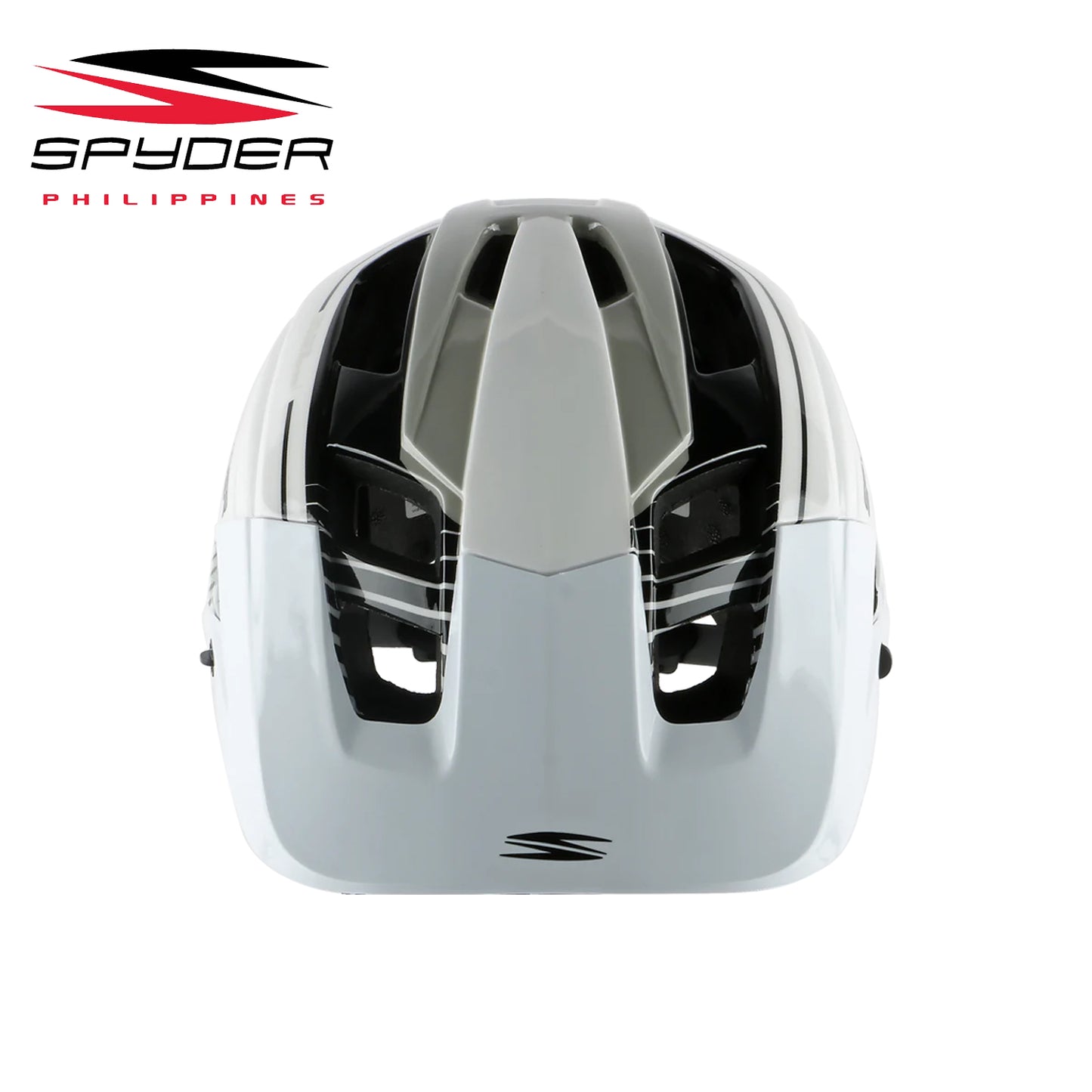 Spyder SHRED All-Mountain / Trail MTB Bike Helmet - Shiny White/Gray