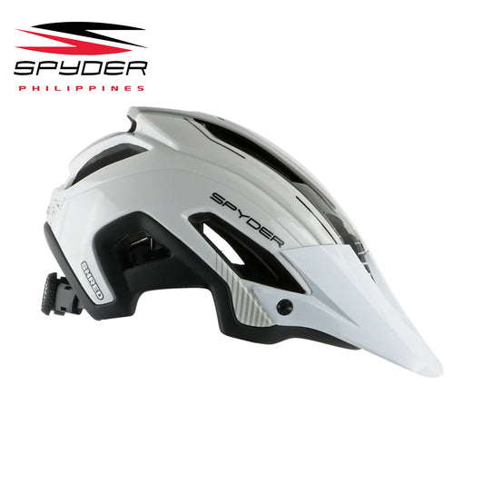 Spyder SHRED All-Mountain / Trail MTB Bike Helmet - Shiny White/Gray