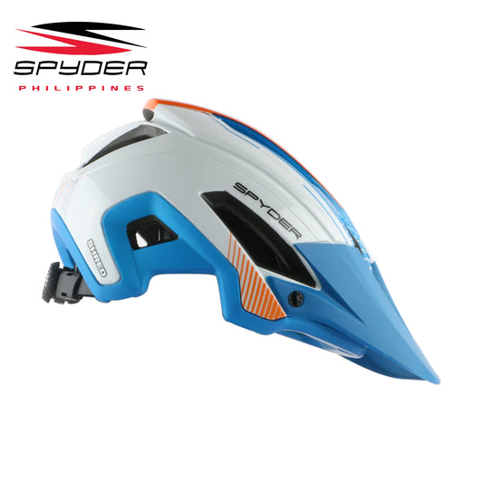 Spyder SHRED All-Mountain / Trail MTB Bike Helmet - Shiny White/Orange