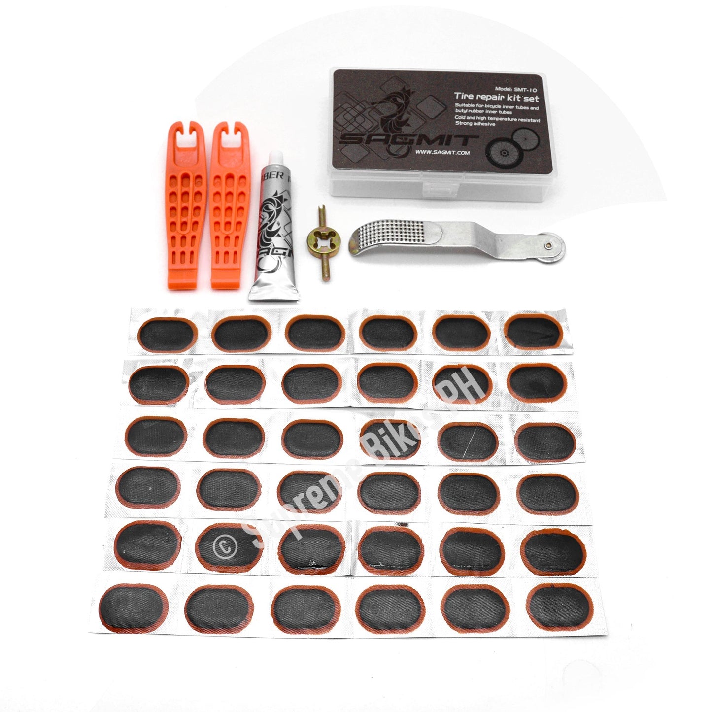 Sagmit SMT10 Tire Repair Kit (36 pcs patch + tools)