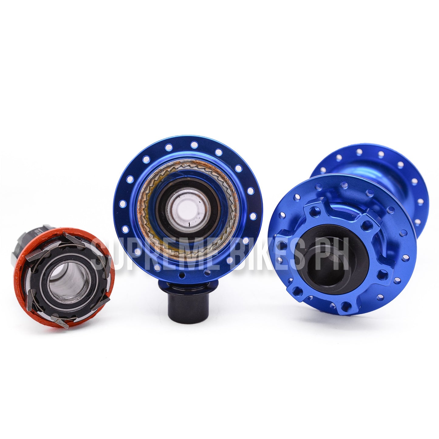 Speedone Soldier Hub Set Thru Axle BOOST 32H 6-Bolt - Blue