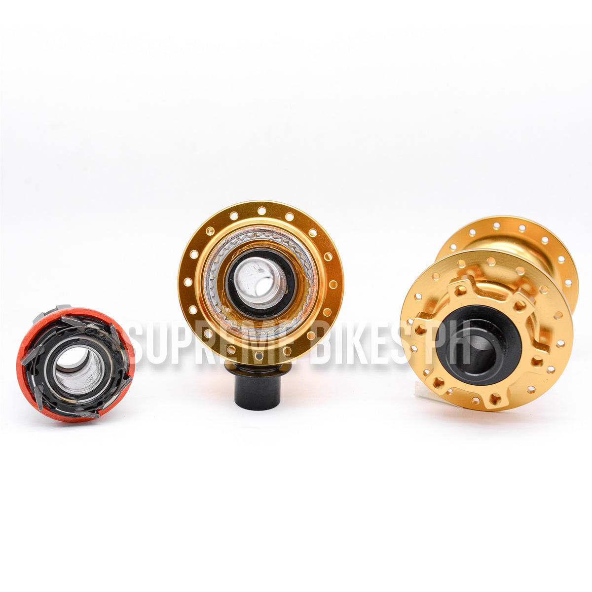 Speed One Hub Speedone Soldier Hub Set Thru Axle BOOST 32H 6-Bolt - Gold – Supreme ...