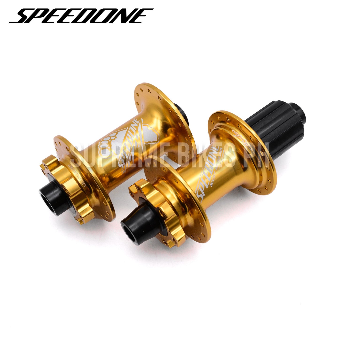 Speedone Soldier Hub Set Thru Axle BOOST 32H 6-Bolt - Gold