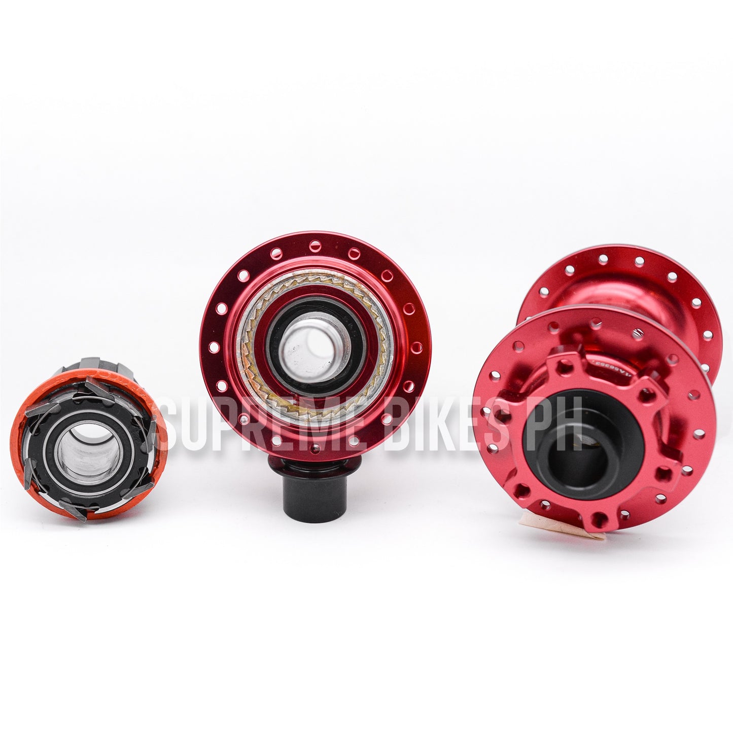 Speedone Soldier Hub Set Thru Axle BOOST 32H 6-Bolt - Red