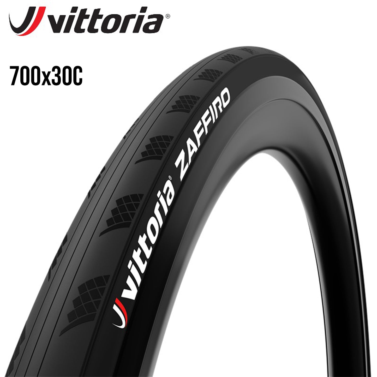 Vittoria Zaffiro Road Bike Tire (Wire Bead) - Full Black