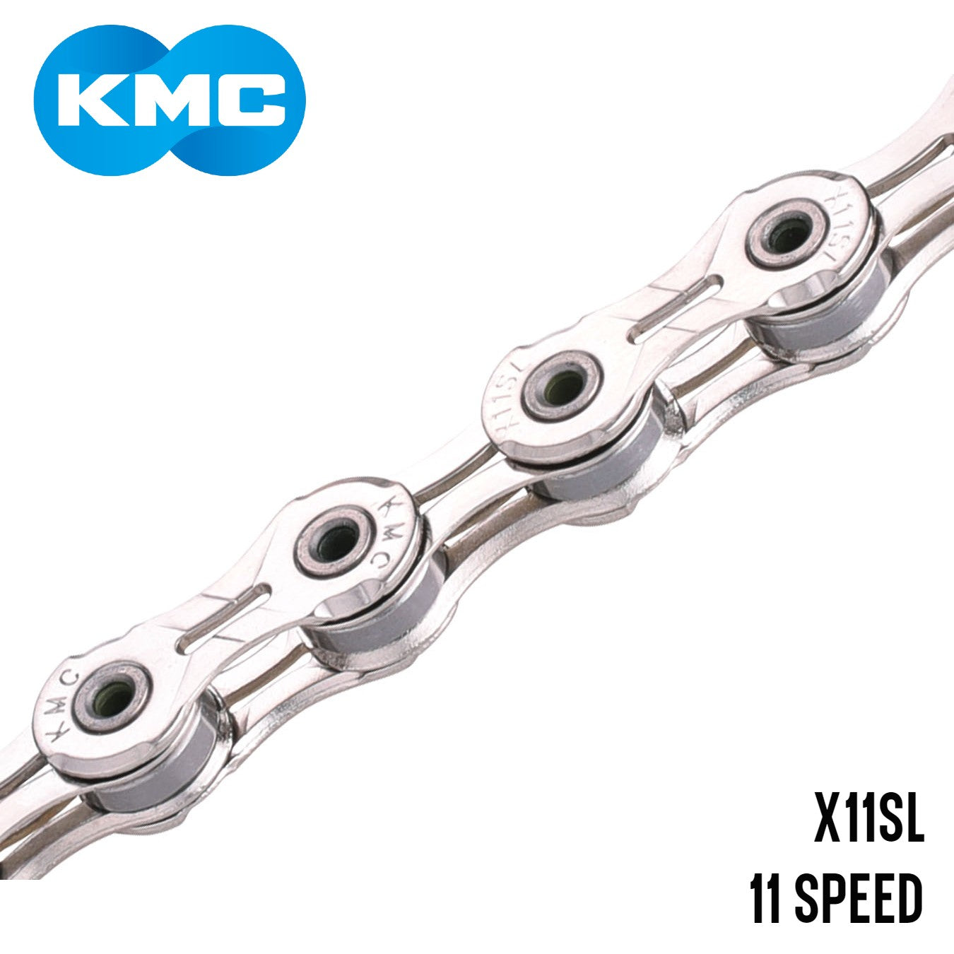 KMC X11SL Super Light 11-Speed Bike Chain 118 Links - Silver