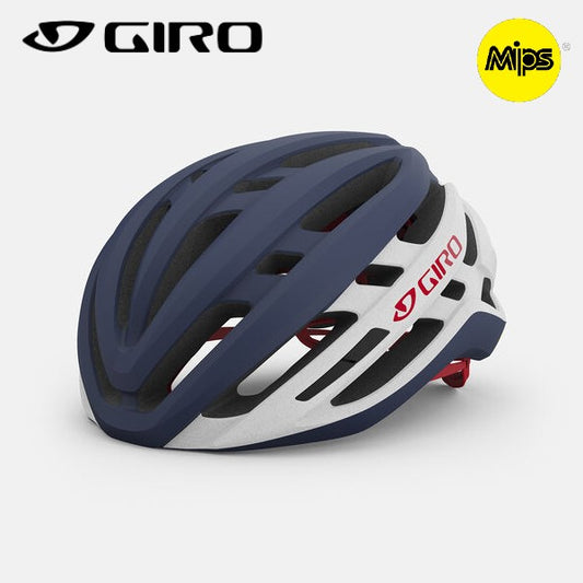 GIRO Agilis MIPS Bike Helmet - Matte Midnight / White / Bright Red
