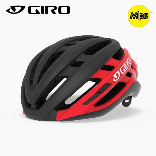 GIRO Agilis MIPS Bike Helmet - Matte Black / Bright Red