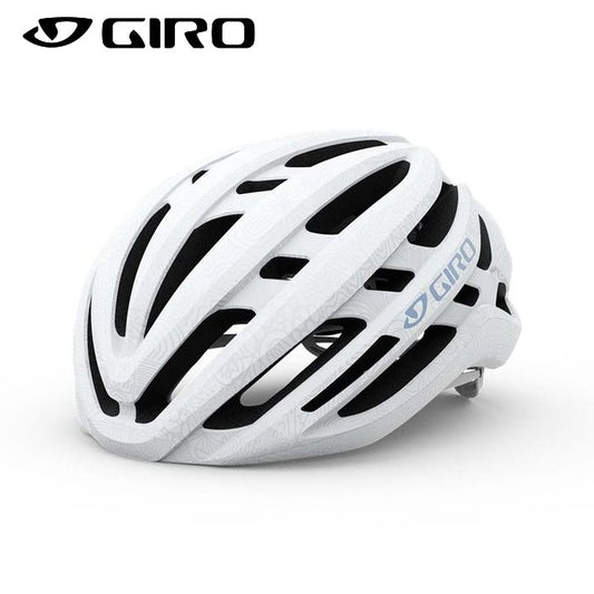Giro Agilis Women's Bike Helmet - Pearl White with Lavander Strap
