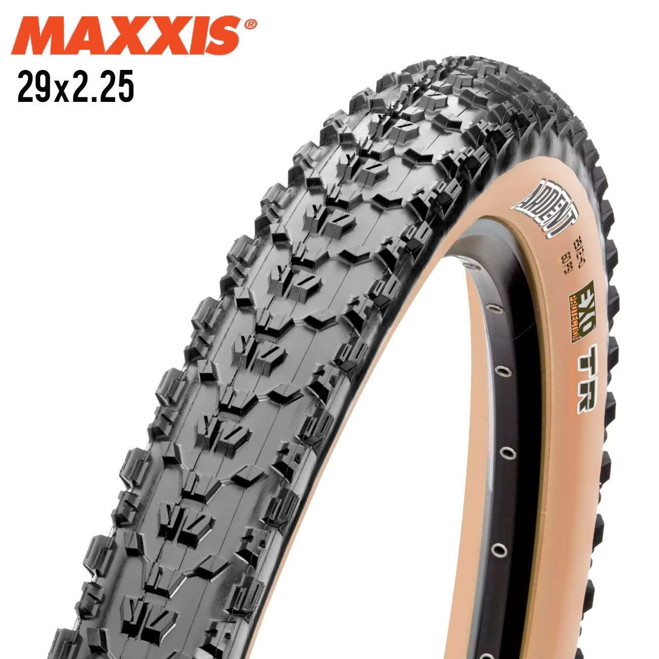 Maxxis Ardent XC / Trail MTB Tire 29 EXO Tubeless Ready - Tan Wall