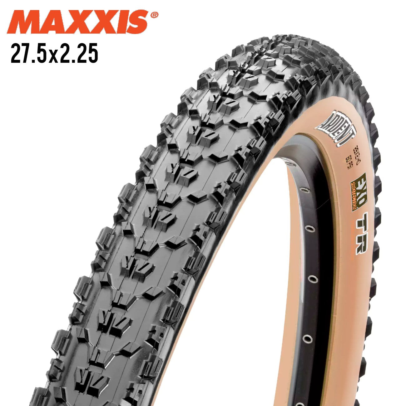 Maxxis Ardent XC / Trail MTB Tire 27.5 EXO Tubeless Ready - Tan Wall