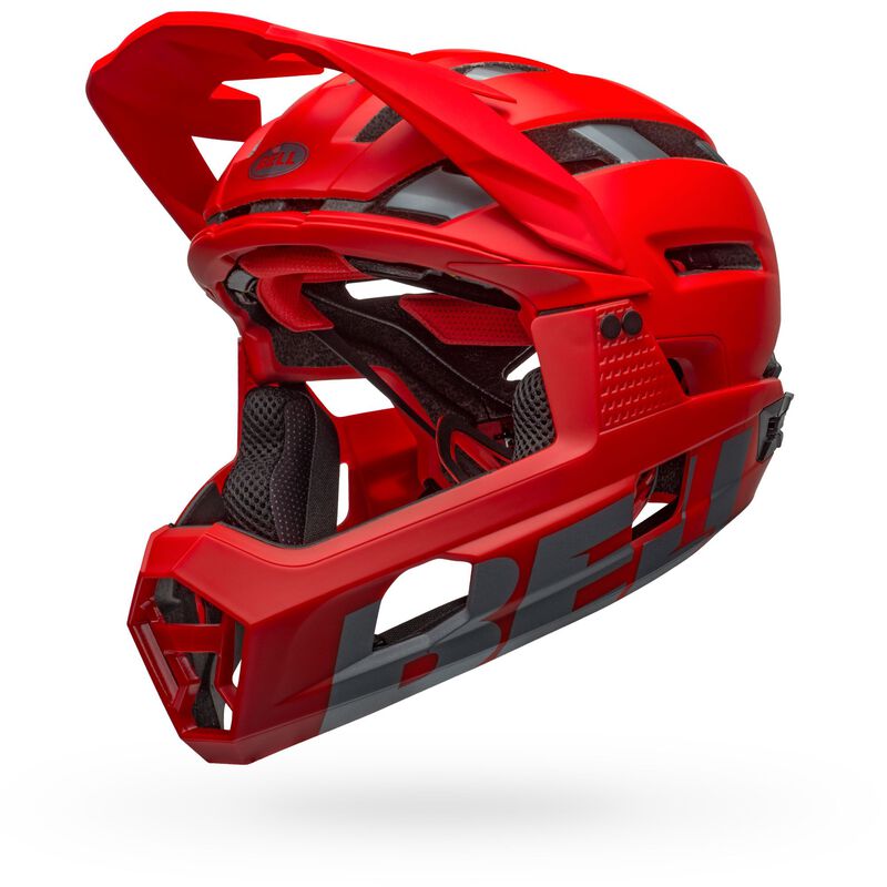 Bell Super Air R Spherical MIPS Full-Face Helmet - Red/Gray