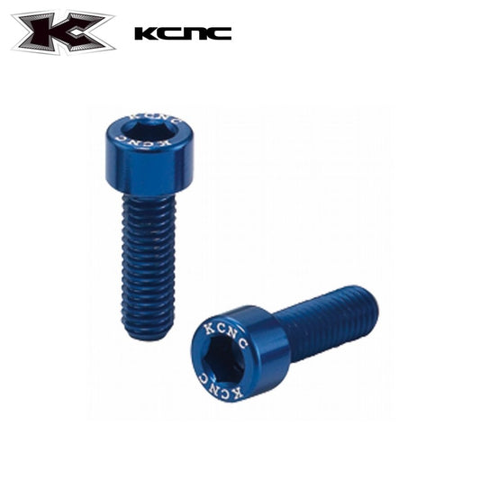 KCNC Bottle Cage Bolt Aluminum 7075 M5*15mm - Blue