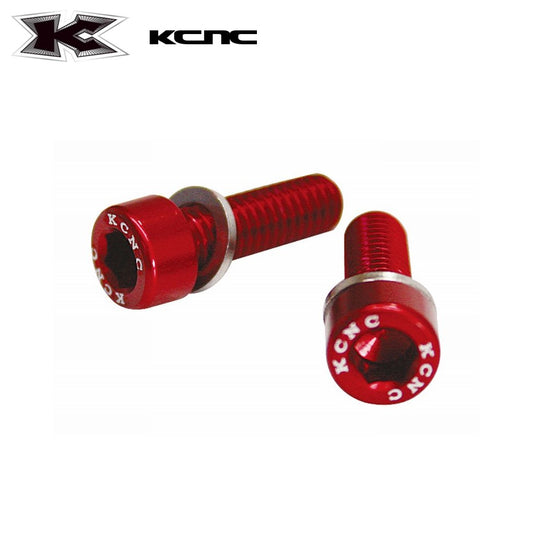 KCNC Bottle Cage Bolt Aluminum 7075 M5*15mm - Red