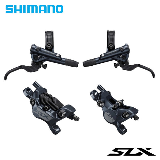 Shimano SLX BL-M7100 / BR-M7120 4-Piston Hydraulic Brake Set (Front and Rear with Hose)
