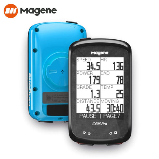 Magene C406 PRO GPS Cycling Computer (cyclo computer) IPX6 Waterproof - Blue