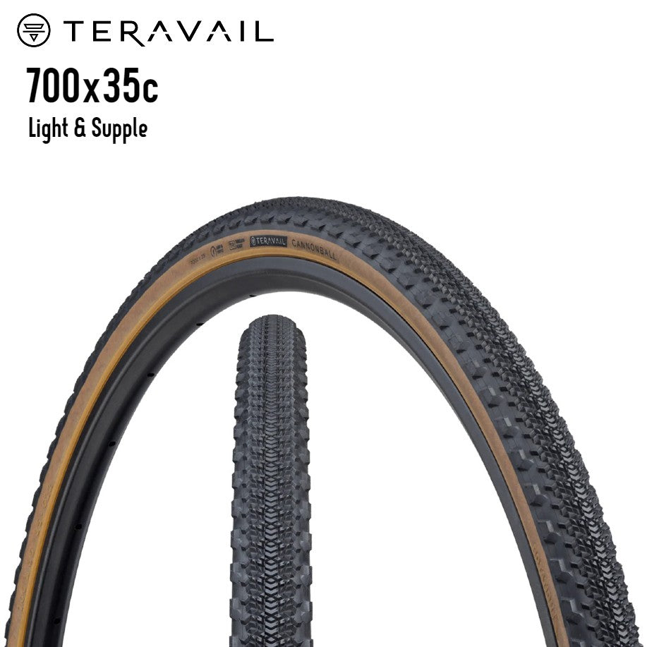 Teravail Cannonball Gravel Bike Tire - Tan