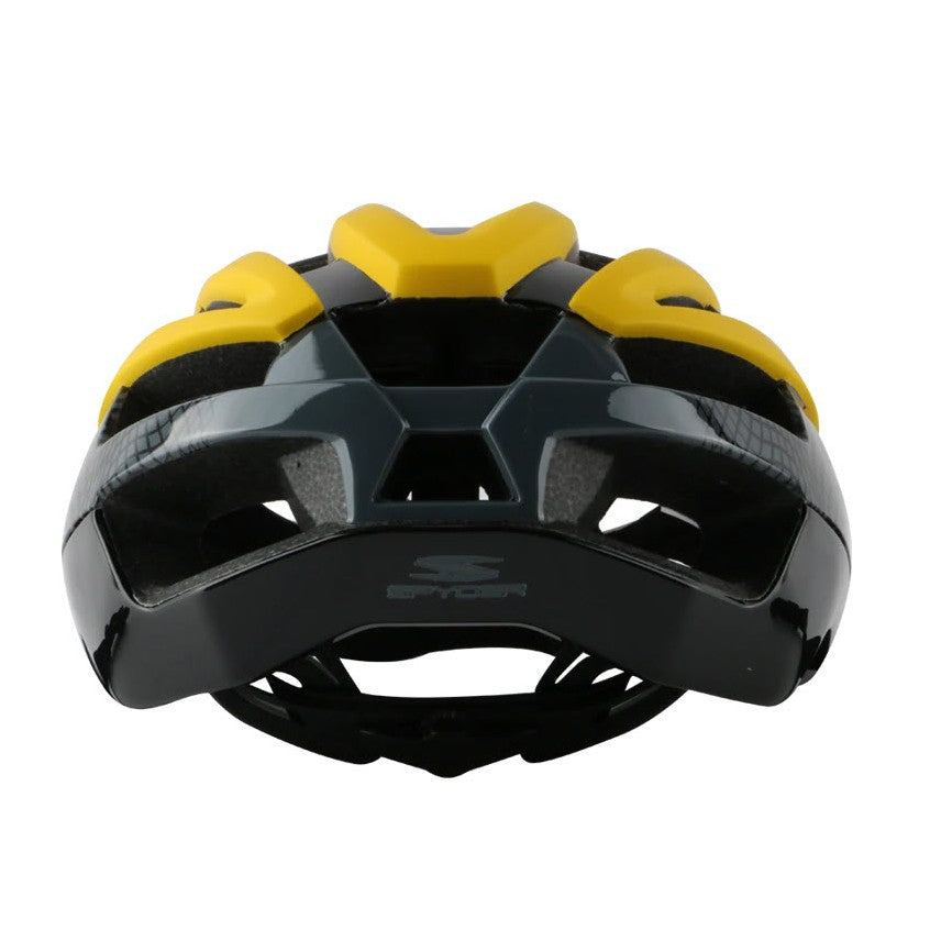 Spyder CARVE Road Bike Helmet with FIDLOCK Aero and Lightweight - Matte Yellow / Black