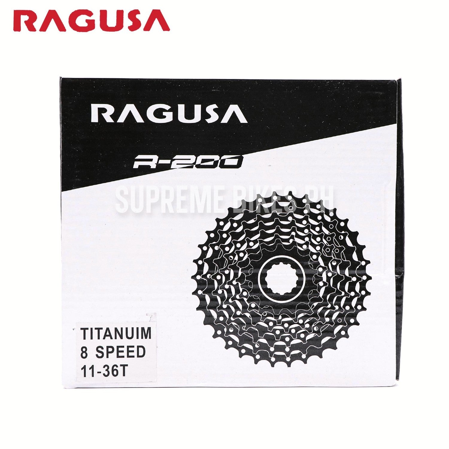 Ragusa R-200 8-Speed Cassette Sprocket - 11-36T Titanium – Supreme Bikes PH