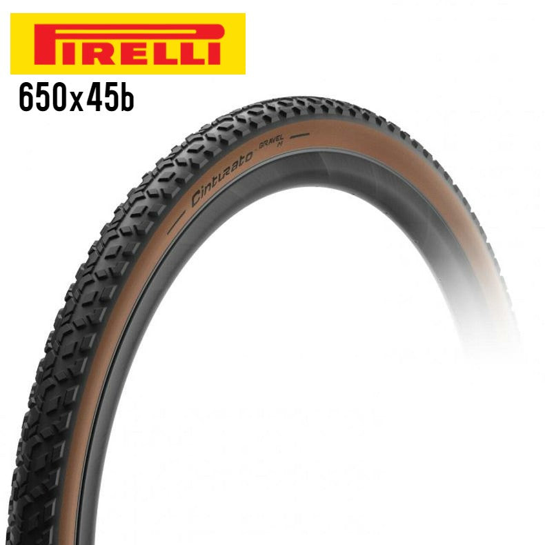 Pirelli Cinturato Gravel M Tubeless Mixed Terrain 650b Bike Tire SpeedGrip - Classic Tan