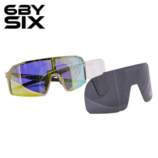 6bySix Comet Racing Shades - Gold Prism