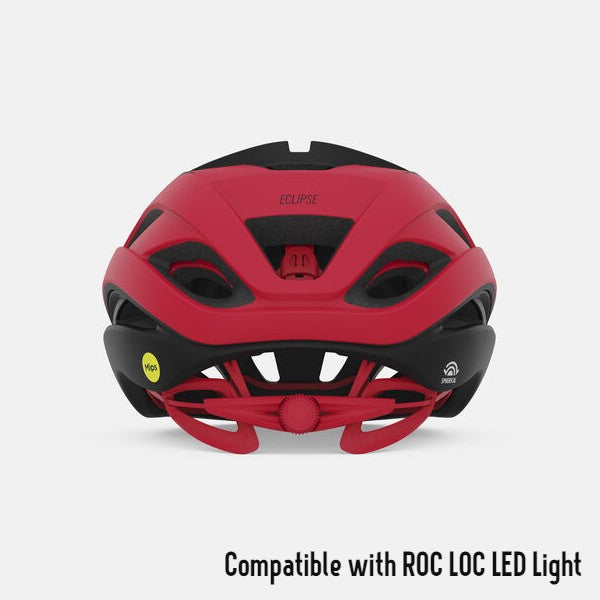 Giro Eclipse Spherical MIPS Road Bike Helmet - Matte Black / Red