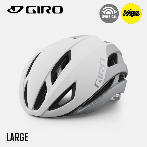 Giro Eclipse Spherical MIPS Road Bike Helmet - Matte White / Silver