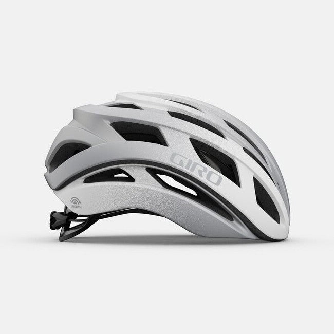 Giro HELIOS Spherical MIPS Road Bike Helmet - White/Silver