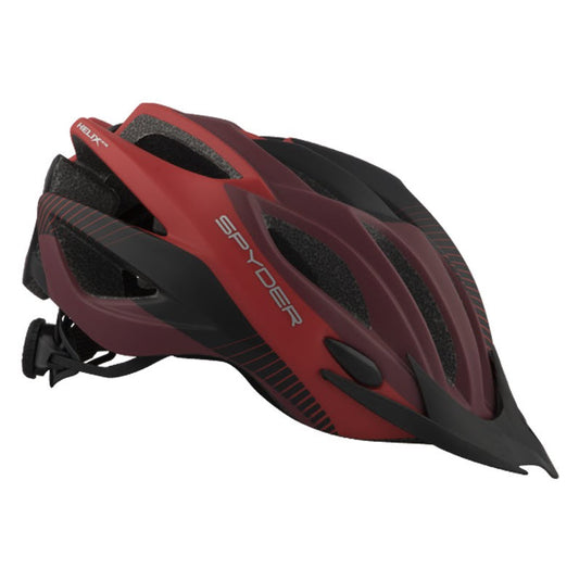 Spyder Helix XC MTB Helmet - Matt Black/Red